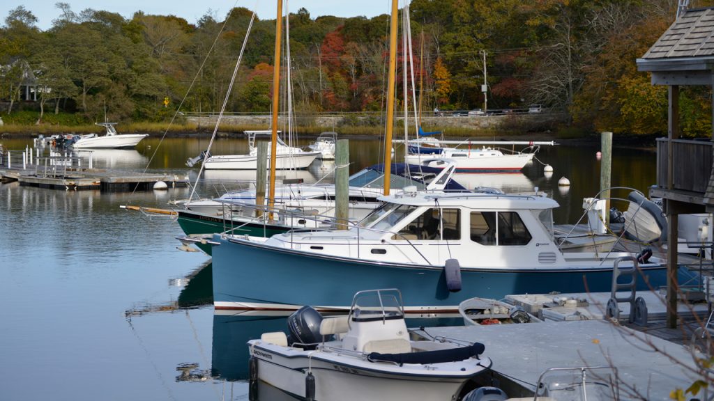 boats in eel pond