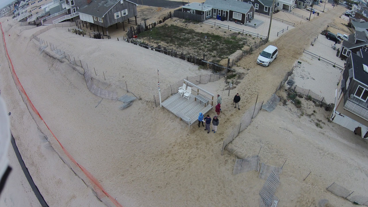 aerial beach shot