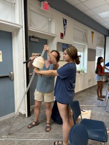 Drifter build 2025: Slide the buoy on the mast