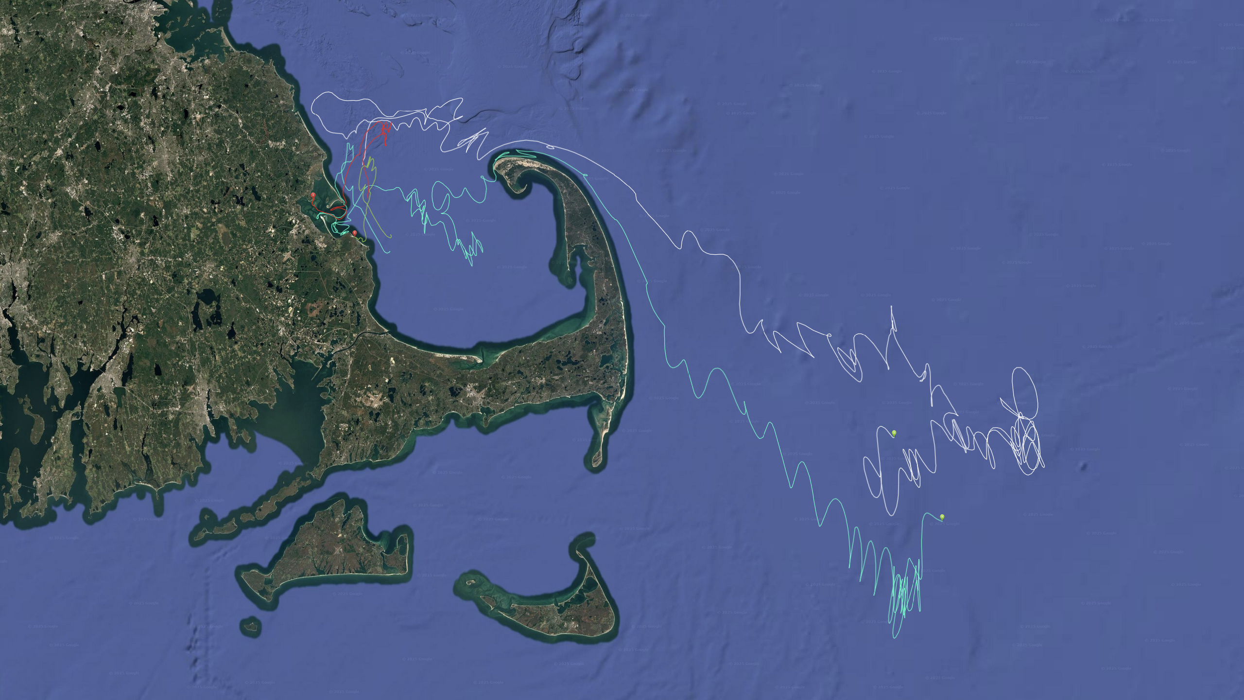 Our "live" map shows the last known drifter locations,